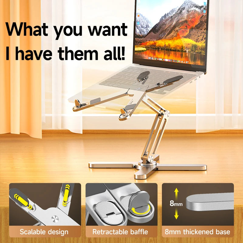 Detail of the hinge and non-slip pads on the foldable stand