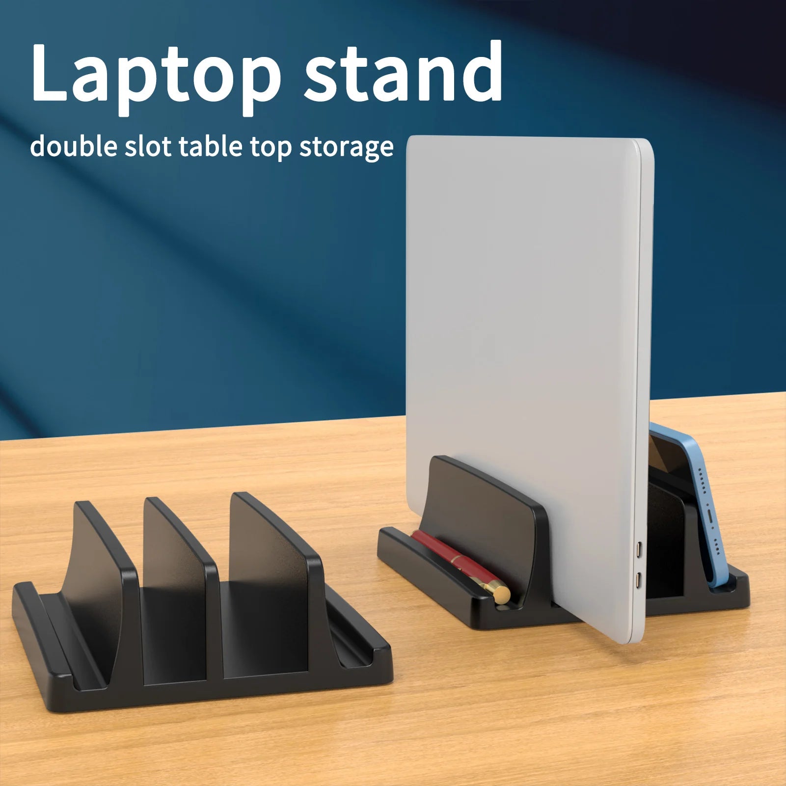 Dual slots of the vertical dock shown from the front